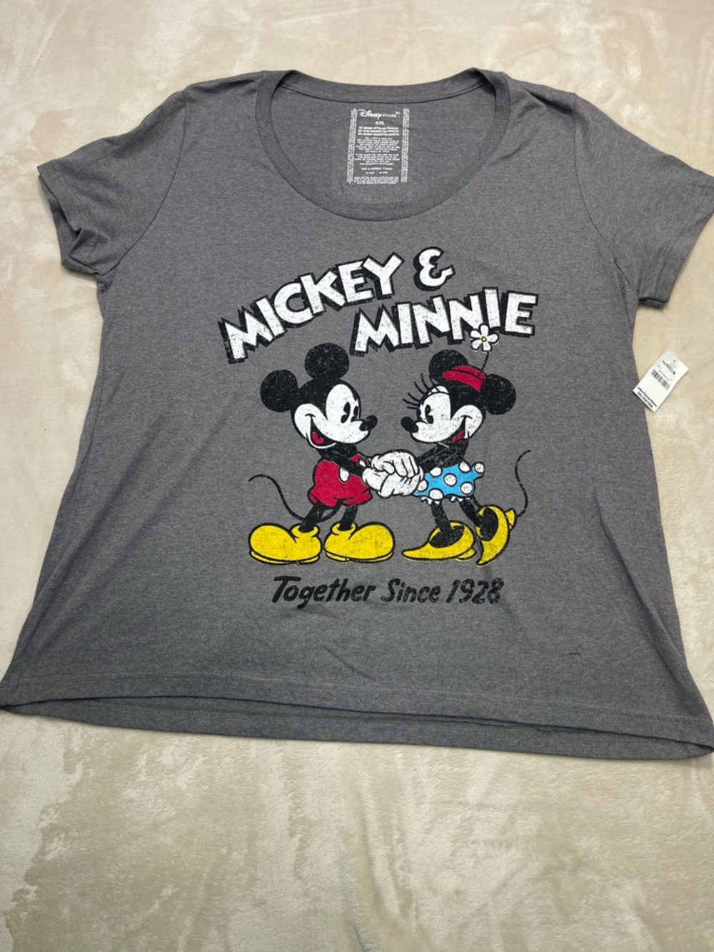 NWT Disney Store Mickey & Minnie Together Since 1928 Tee XXL Women’s